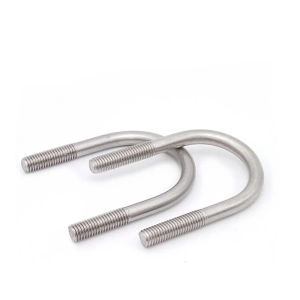 1/2Pcs M8 M10  304 Stainless Steel U-clamps U-bolts Screw Fixing Bolt Clamps Pipe Clamps Square Clamps Length:22mm~222mm
