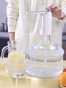 MI-C1197 Pompa Air Galon Elektrik Lipat 3 Tombol USB Charge Type C / Pompa Dispenser Flip Water Pump