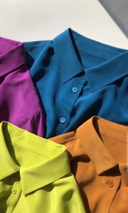 HEM Kemeja Polos Wanita Lengan Panjang Casual Bahan Shakila Premium