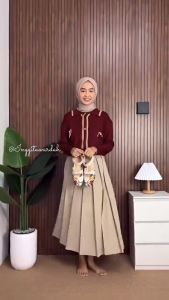 Rebecca Cardigan Pita Conquette Rajut Wanita - Keiko Cardigan Knit Cardigan Rajut Wanita