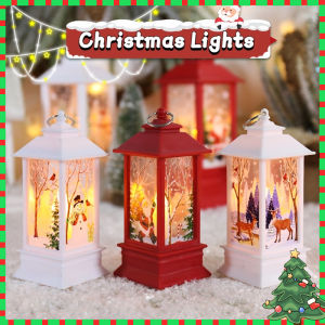 Christmas Flame Light Led Snowman Decoration Nightlight Creative Desktop Lamp Christmas Decor
