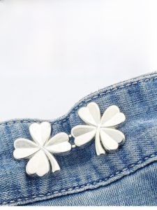Detachable Waist-Cinching Button for Jeans No Sewing Required Buckle Design Ideal for Adjusting Waist Size DIY Sewing Supply