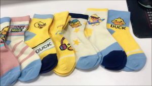 Ivorybaby Cartoon Kaos Kaki Panjang Anak 5Pcs/Set Baby Soft Cotton Socks 0-3Tahun
