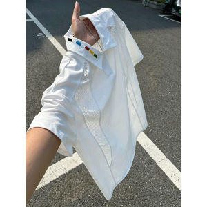 LIUBU | American Style Embroidered Breathable Quick-Dry Ice Silk T-Shirt