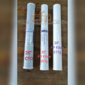 20 Inch 5Micron PP Sediment & CTO Carbon Block Filter Plain Design PP Water Filter Length 20”
