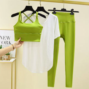 ชุดโยคะเซ็กซี่แห้งเร็วสำหรับผู้หญิง ชุดออกกำลังกายวิ่งในฟิตเนส ชุดโยคะระดับมืออาชีพพร้อมแผ่นหลังสวยงาม