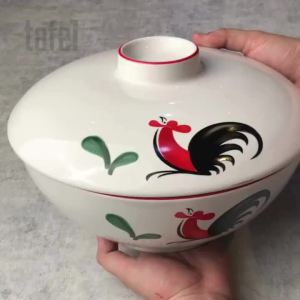 KOPIN Hampers Mangkok saji ayam jago 23 cm dan tutup