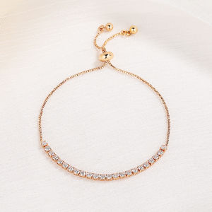 Simple single row zircon 2.5mm bracelet for women fashionable moissanite niche design hand jewelry