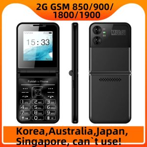 Flilo4 Lady Cover Foldable Flip Mobile Phone 2.6" Quad Sim 4SIM Card MP3 Magic Voice Torch Speed Dial Senior Clamshell CellPhone