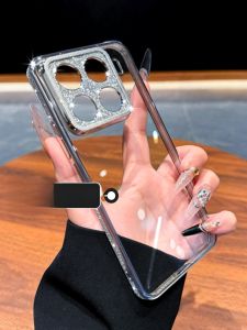 DAIMANG | Anti-shock Flash Powder Edge Case for Xiaomi 15 Pro Silver