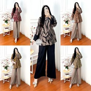 Alesha NEW SET LONG BUNGA FOREST PREMIUM SETELAN TUNIK WANITA TERLARIS ONESET BUSUI KEKINIAN