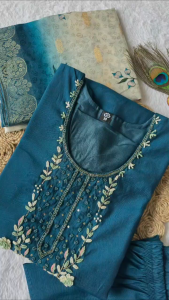 [PRE-ORDER] Size M to 2XL KURTI WITH PANT:- ROMAN SILK WITH HEAVY EMBROIDERED WORK sets_388