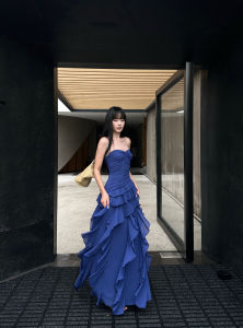 VENUIE | Strapless Slim Fitting Beach Resort Long Evening Dress