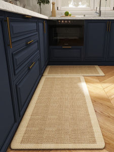 ห้องครัวพิเศษ กันลื่น ซิลิคอน Dendroid ล้างทําความสะอาดได้ทนน้ํามันรูปแบบเรขาคณิตโมเดิร์น เรียบง่าย สไตล์พรมบาร์ยาวใช้ในบ้าน