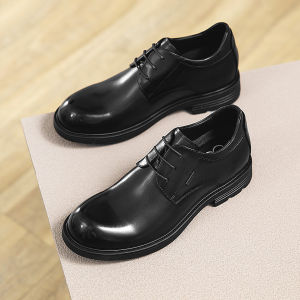 GOG | Business Formal Leather Elevator Shoes for Commute and Wedding Internal Height Increase