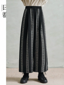 Lace-Up Stripes Loose Wide Leg Trousers for Women