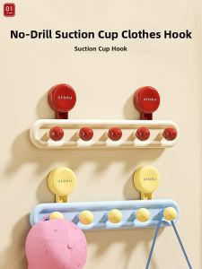 Powerful Suction Adhesive Hooks for Bathroom Kitchen Foyer Bedroom