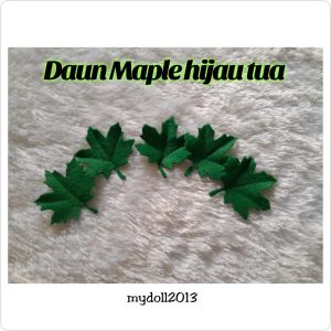 Aplikasi Daun Maple Uk kecil Dari Flanel