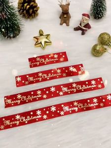 25yards  2.5cm decoration Christmas ribbon gift box gift packaging ribbon cake baking bow