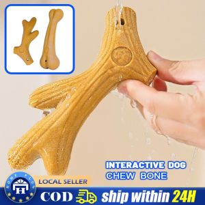 【Local delivery】 Wooden Antler Chew Toy Natural Long Lasting Wooden Fiber Dog Chew