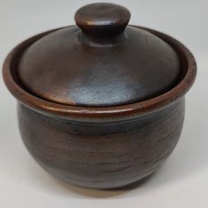 Kendil Bubur Tanah Liat Gerabah Diameter 14 cm - 600ml Tempat Wadah Bubur Kendil Ari Ari Bayi Panci Mini Kecil Tempat Kuah Sambal Saos