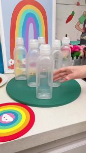 Kitchen Squeeze Oil Bottle Transparent Plastic Kitchen Seasoning Leak-proof Squeeze Bottles PP Material Condiment Bottle Leak-Proof PP5 Japanese Type Oil Bottle with Cap Squeeze Cross Valve Pot Olive Sauce