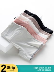 Anti-exposure Ice Silk Underwear Summer Slim Fit High-waist Bottom Shorts