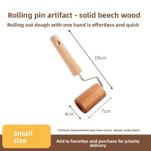 AMW | Food-Grade Rolling Pin for Dough Sheets 100% Wood