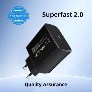45W GaN USB-C PD Fast Charger Ultra Compact Single Port Type C Wall Charger Portable Foldable Plug Power Adapter for Smartphon