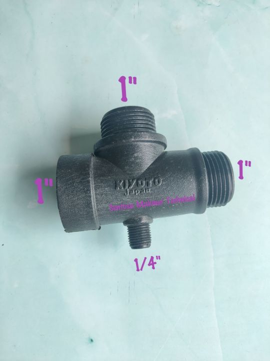 1" Tee T PVC Otomatis Pompa Semi Jet Pump Cabang 4 Plastik