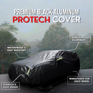 Jetour X70 Protech Lab - Premium 3-Layered All Weather BLACK Aluminum Car Cover
