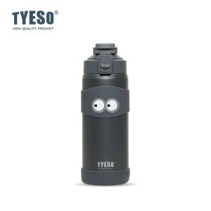 TYESO | TYESO 750ML Double Wall Insulated Water Bottle Cup With Sticker Hot Leakproof Stainless Steel Flask for Fitness Outdoor Drink