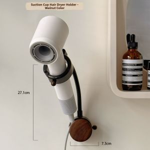 BOZHI | No-Drill Wall-Mounted Blow Dryer Holder Bathroom Storage Shelf
