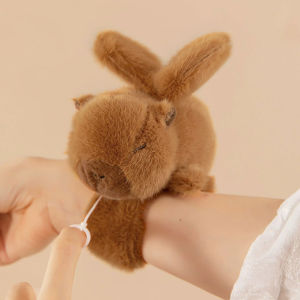 Kapibala Papa Circle Cute Bracelet Water Guinea Pig Doll Childrens Wrist Lying Circle Creative Bicycle Doll Gift to Kids Friend