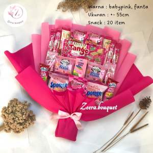 (B15) Buket snack/snack bouquet/bucket snack [INCLUDE: card + packing]