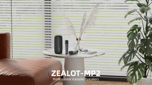 ZEALOT MP2 Bluetooth Speaker 20W 3600mAh Dual Driver Soundbox Lanyard Design BT5.4 TWS Stereo RGB Light Type C Charging Under Pillow Speaker For Rest‑Time Audio Playback