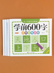 600 Word Preschool Mandarin Word Learning Writing Chinese Character Strokes Pratice Book Kindergarten Primary