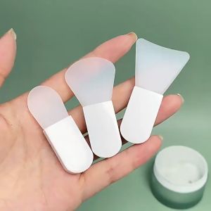 3Pcs Kuas Masker Silikon Mini dengan Box Spatula Silikon Masker
