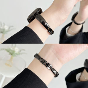 สายนาฬิกาผู้หญิงแบบอัจฉริยะสุดหรู PSNLD สำหรับ Huawei Watch Fit 3/4 Fit 2 สายนาฬิกาแบบอัจฉริยะ Fit 1 สายใหม่สำหรับฤดูร้อน