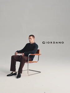 GIORDANO ผู้ชาย  เสื้อโปโล ผ้าไหมผสม นุ่ม ยืดหยุ่น แขนยาว เรียบง่าย พื้นฐาน แฟชั่นลำลอง เสื้อโปโล 18015802