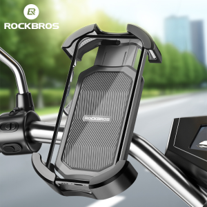 【Local Delivery】ROCKBROS Fast Locking Phone Holder Rotatable Bike Cellphone Holder Shockproof Motorcycle Phone Mount