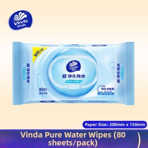 Vinda | Purified Water Adult Use Wipes 80 Pieces
