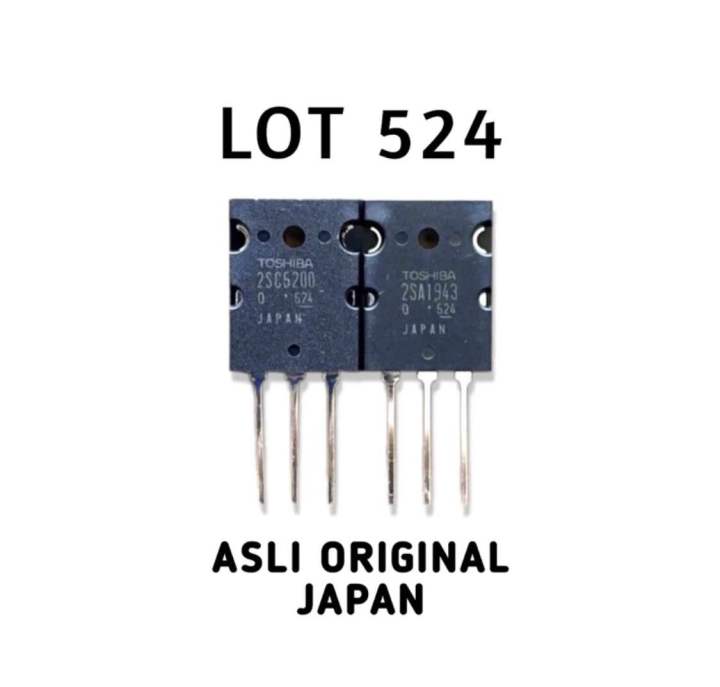 TWO PAIRS TOSHIBA 2Sa1943 + 2Sc5200 Made In Japan - Foto 14