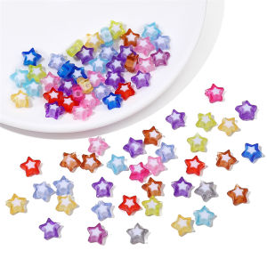 30pcs 10mm Fancy Acrylic sao hạt charm hạt cho bông tai tự làm vòng đeo tay trang sức Làm Vòng Cổ