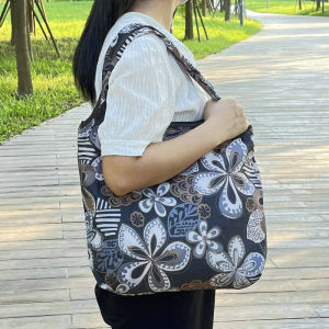 Foldable Supermarket Environmental-Friendly Shopping Bag Large Capacity Bag Portable Cartoon Medium Tote Bag Mom Shopping Bag