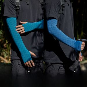 miiow | Mens Sunscreen Ice Sleeve 2024 New Ice Silk Arm Cover Summer UV Protection Driving Cycling Fishing Breathable Lightweight Sleeve