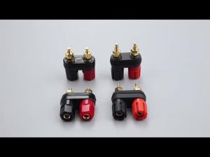 YanXi Banana Plugs Couple Terminals Red Black Connector Amplifier Terminal Binding Post Banana Speaker Plug Jack