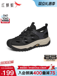 Red Dragonfly Casual Sandals 2025 Summer New Mens Shoes Outdoor Hiking Wading Stream Shoes Hollow Breathable Sandals