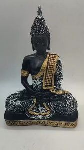 Meditating Buddha Statue for Home Decor Sitting Buddha/Decorative Showpieces for House Office Table Garden Decor(Height - 22cm) Multi Colour Available