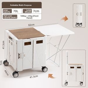 smit | Large Capacity Foldable Wheeled Storage Box
